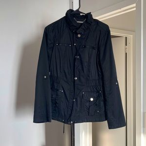 White House Black Market black fashion jacket. Size small.